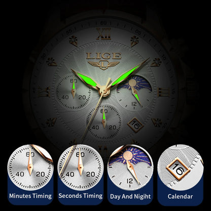 Monarch LIGE LunarChrono – Roman Leather Chronograph