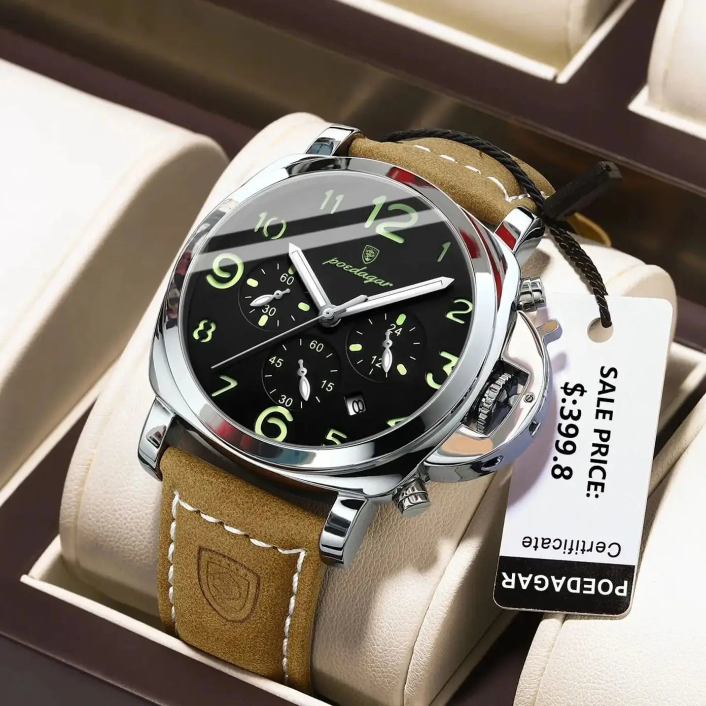 Imperial Chrono Leather Watch