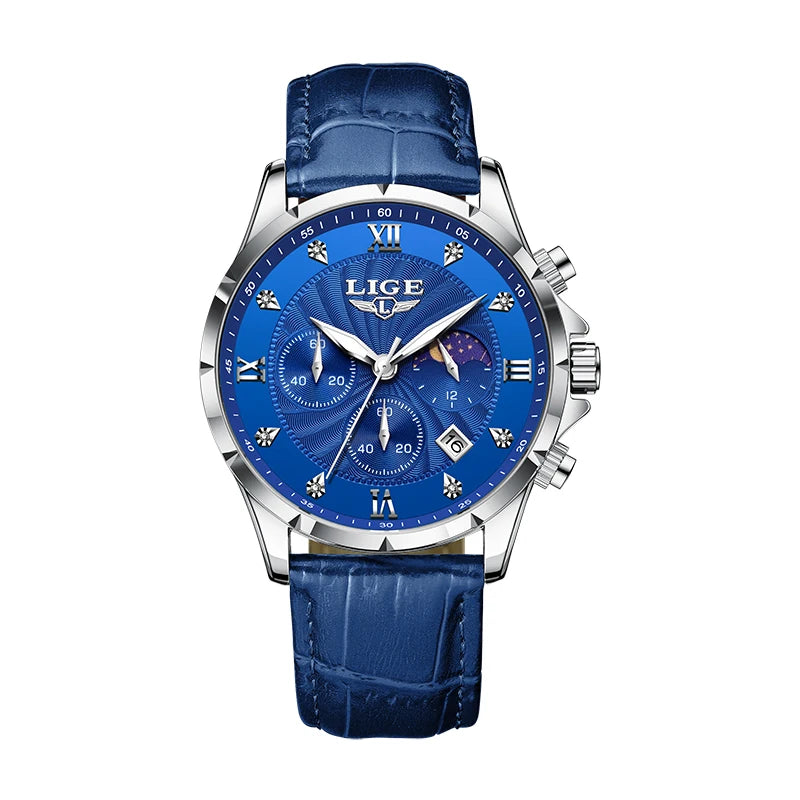 Monarch LIGE LunarChrono – Roman Leather Chronograph