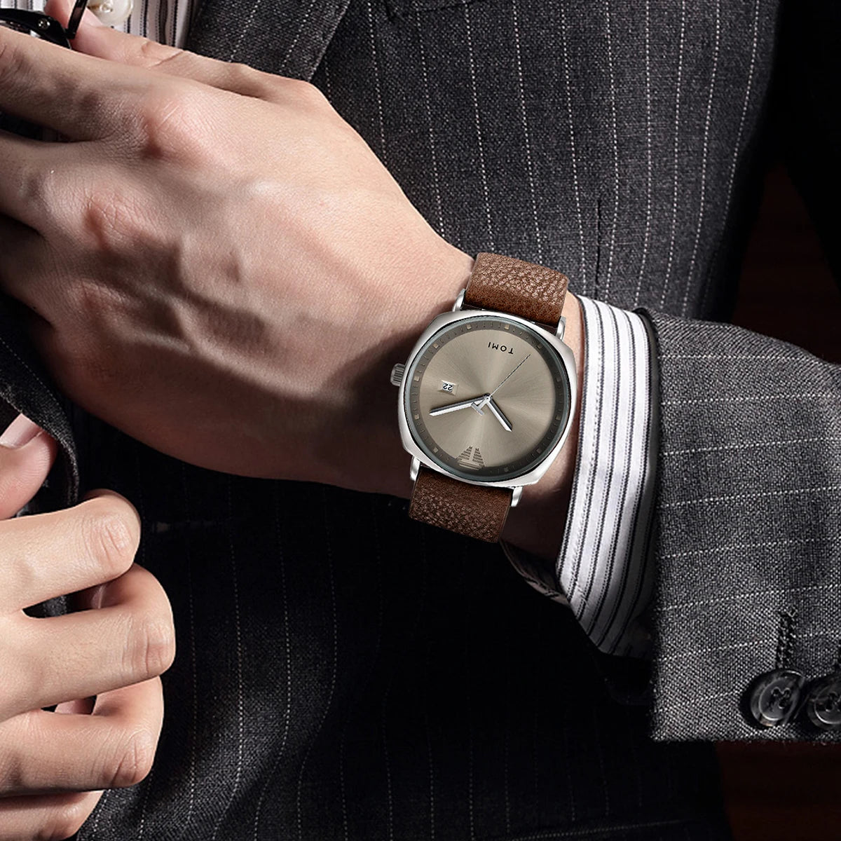 Tomi Signature Watch + Free gifts- Timeless Essentials for Men