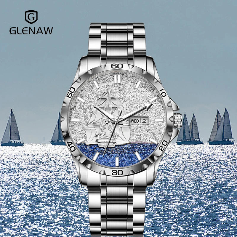 GLENAW Royal Nautilus - Skeleton Automatic Watch
