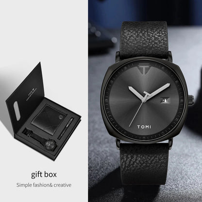 Tomi Signature Watch + Free gifts- Timeless Essentials for Men