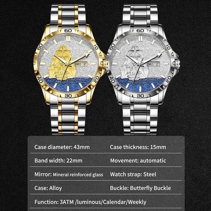 GLENAW Royal Nautilus - Skeleton Automatic Watch