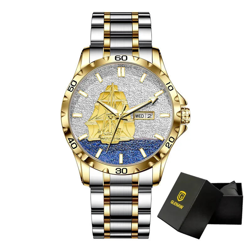 GLENAW Royal Nautilus - Skeleton Automatic Watch