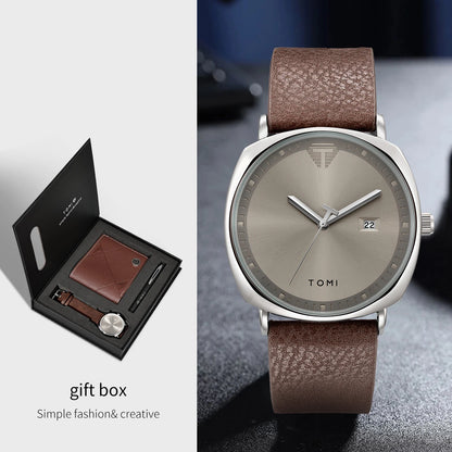 Tomi Signature Watch + Free gifts- Timeless Essentials for Men
