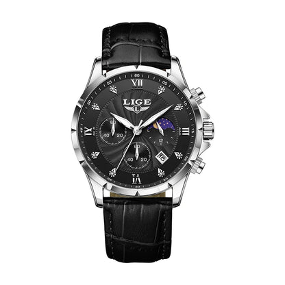 Monarch LIGE LunarChrono – Roman Leather Chronograph